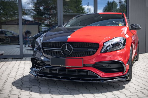 MAXTON DESIGN - Spoiler pod predný nárazník V.1 MERCEDES-BENZ A45 AERO W176 FACELIFT – Obrázok 3