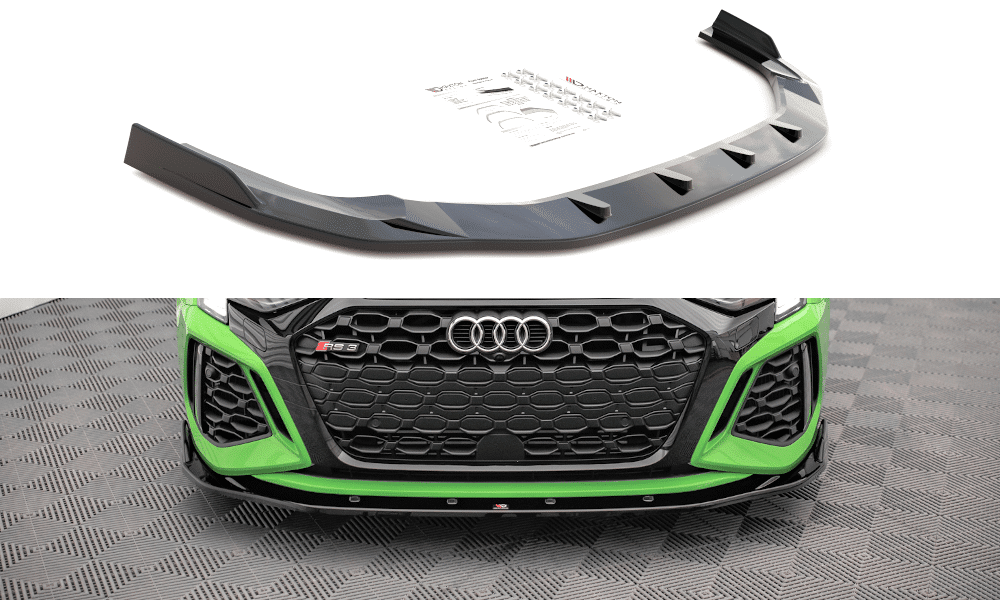 MAXTON DESIGN - Spoiler pod predný nárazník V.2 AUDI RS3 8Y