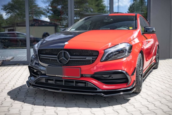 MAXTON DESIGN - Spoiler pod predný nárazník V.2 MERCEDES-BENZ A45 AERO W176 FACELIFT – Obrázok 3