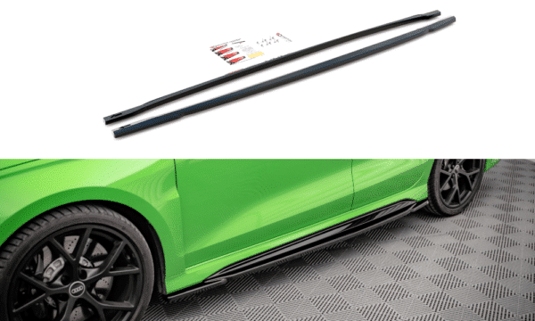 MAXTON DESIGN - Lišty pod bočné prahy AUDI RS3 SEDAN 8Y