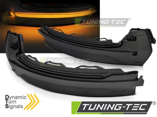 Smerovky do spätných zrkadiel dymové LED SEQ pre AUDI A3 8V 12-16