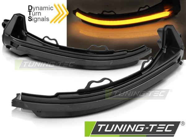 Smerovky do spätných zrkadiel dymové LED SEQ pre AUDI A4 16-18 / A5 17-18