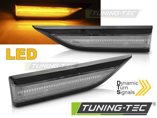 Smerovky Čierne LED SEQ pre VW T6 15-19
