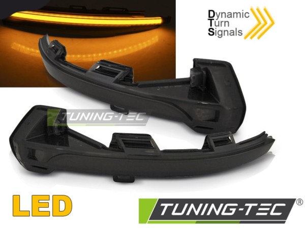 Smerovky do spätných zrkadiel dymové LED SEQ pre VW PASSAT B8 / ARTEON