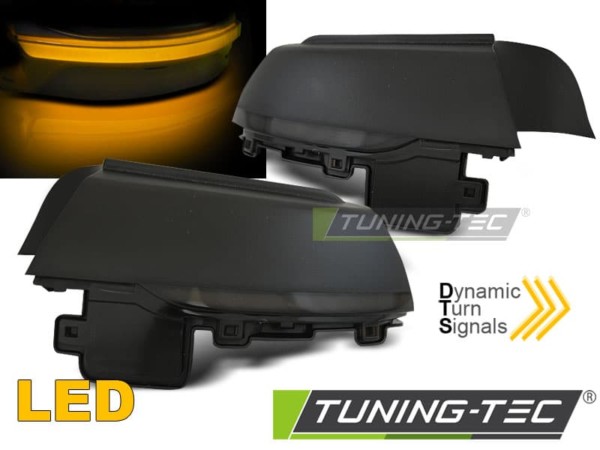 Smerovky do spätných zrkadiel dymové LED SEQ pre VW POLO 6R 09-17