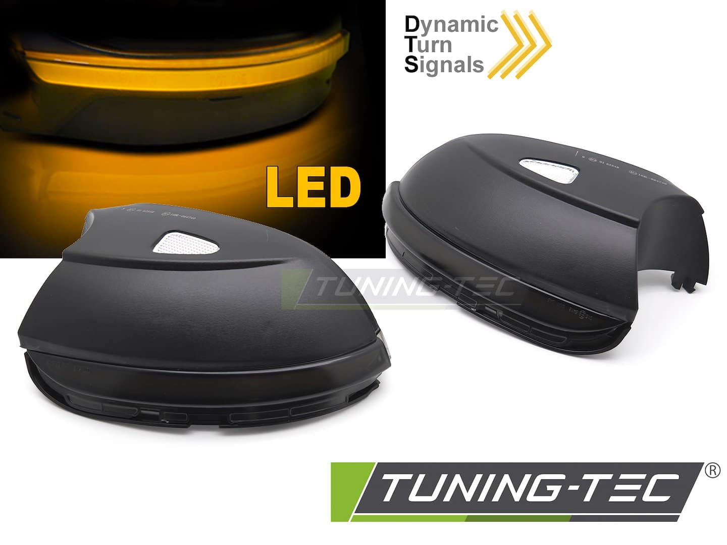 Smerovky do spätných zrkadiel dymové LED SEQ pre VW PASSAT B7 CC /JETTA /BEETLE / SCIROCCO