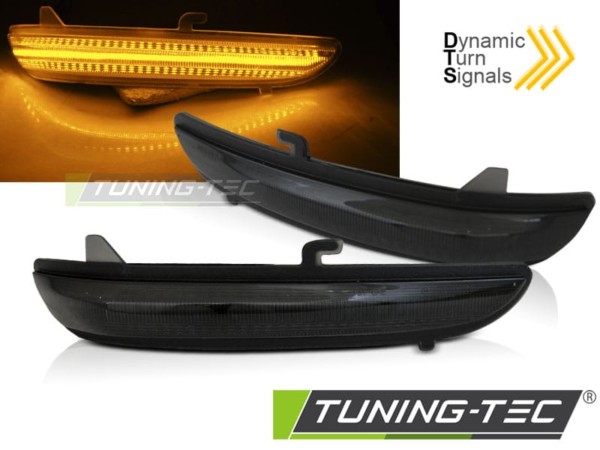 Smerovky do spätných zrkadiel dymové LED SEQ pre PEUGEOT 208 / 2008 / CITROEN C3