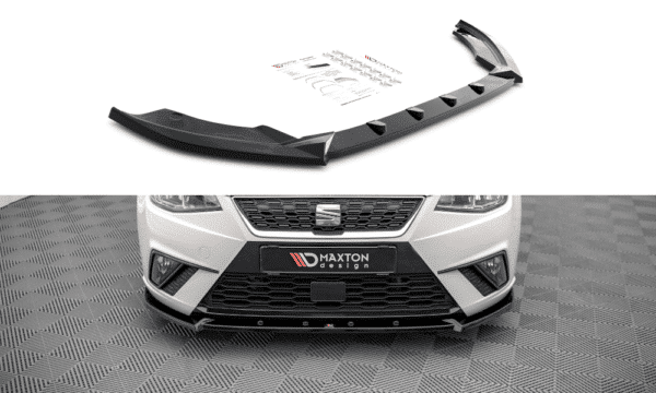MAXTON DESIGN - Spoiler pod predný nárazník v.1 SEAT IBIZA MK5, Čierny lesk