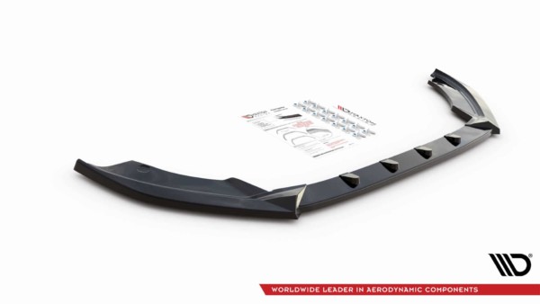 MAXTON DESIGN - Spoiler pod predný nárazník v.1 SEAT IBIZA MK5, Čierny lesk – Obrázok 2