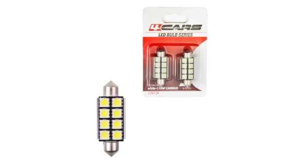4CARS LED ŽIAROVKA 8LED 12V FESTOON CANBUS 5050SMD T11X42MM