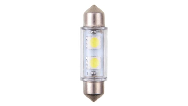 4CARS LED ŽIAROVKA 2LED 12V FESTOON SMD T11X39MM – Obrázok 2