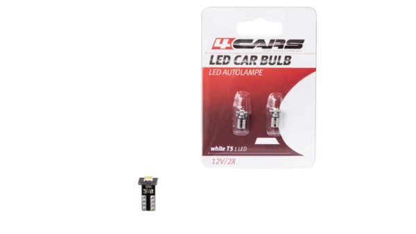 4CARS LED ŽIAROVKA 1LED 12V T5