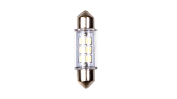 4CARS LED ŽIAROVKA 6LED 12V SV8,5 36MM – Obrázok 2