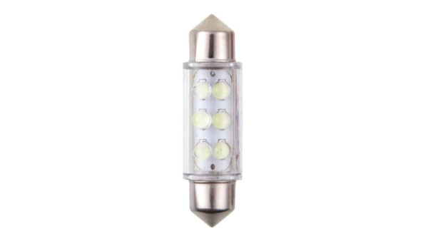 4CARS LED ŽIAROVKA 6LED 12V SV8,5 39MM