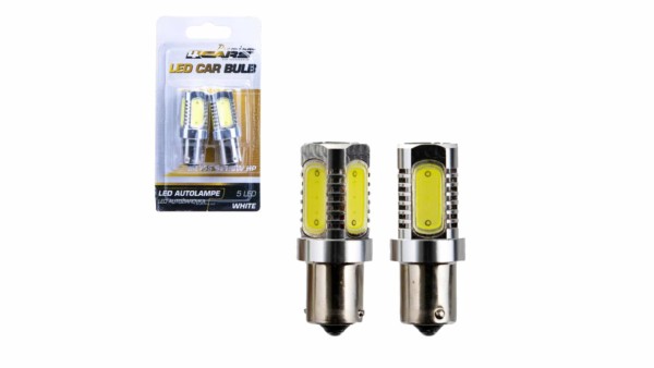4CARS HQ sada LED žiaroviek BA15S 5*1.5W HP biela