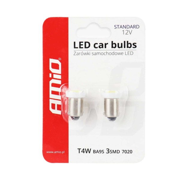 LED žiarovky STANDARD BA9s 3xSMD 7020 12V – Obrázok 3