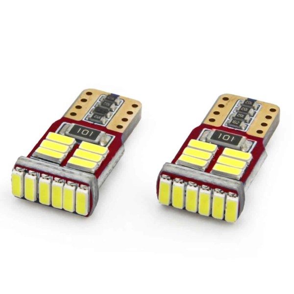 LED žiarovky CANBUS 18SMD 4014 T10e (W5W) White 12V – Obrázok 2