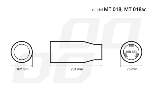 Koncovka výfuku MT 018 – Obrázok 4