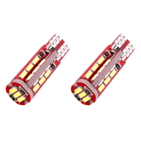 LED žiarovky CANBUS T10e W5W 27xSMD 4014 12V – Obrázok 2