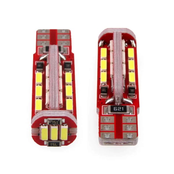 LED žiarovky CANBUS T10e W5W 27xSMD 4014 12V – Obrázok 3