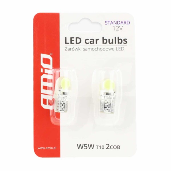 LED žiarovky STANDARD White T10e COB 12V – Obrázok 3