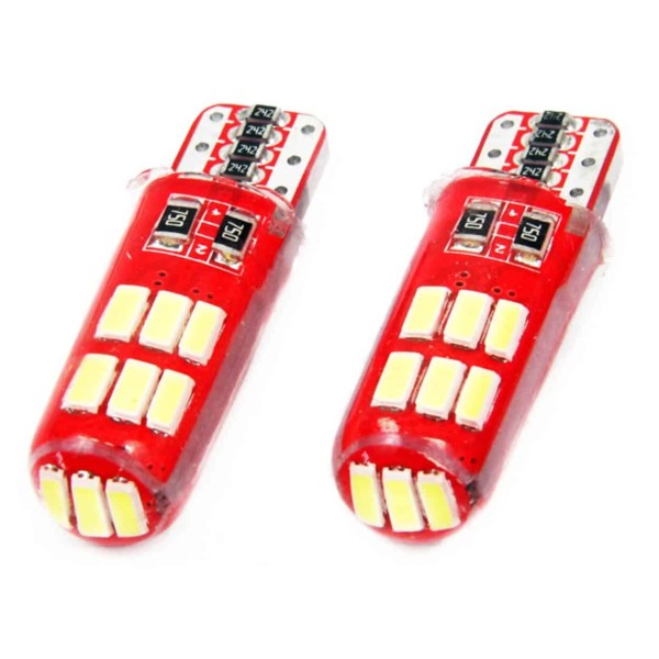 LED žiarovky CANBUS 15SMD 4014 T10e (W5W) SILCA White 12V – Obrázok 2