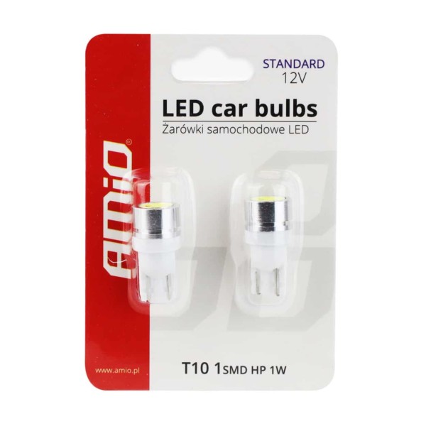 LED žiarovky STANDARD T10 W5W 1xSMD HP 1W 12V – Obrázok 3