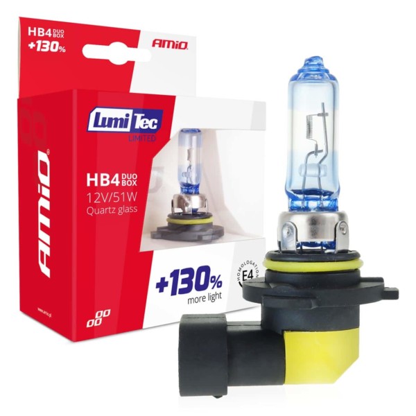 Halogénový DUO blister (2ks) HB4 12V 51W sada LumiTec LIMITED +130%