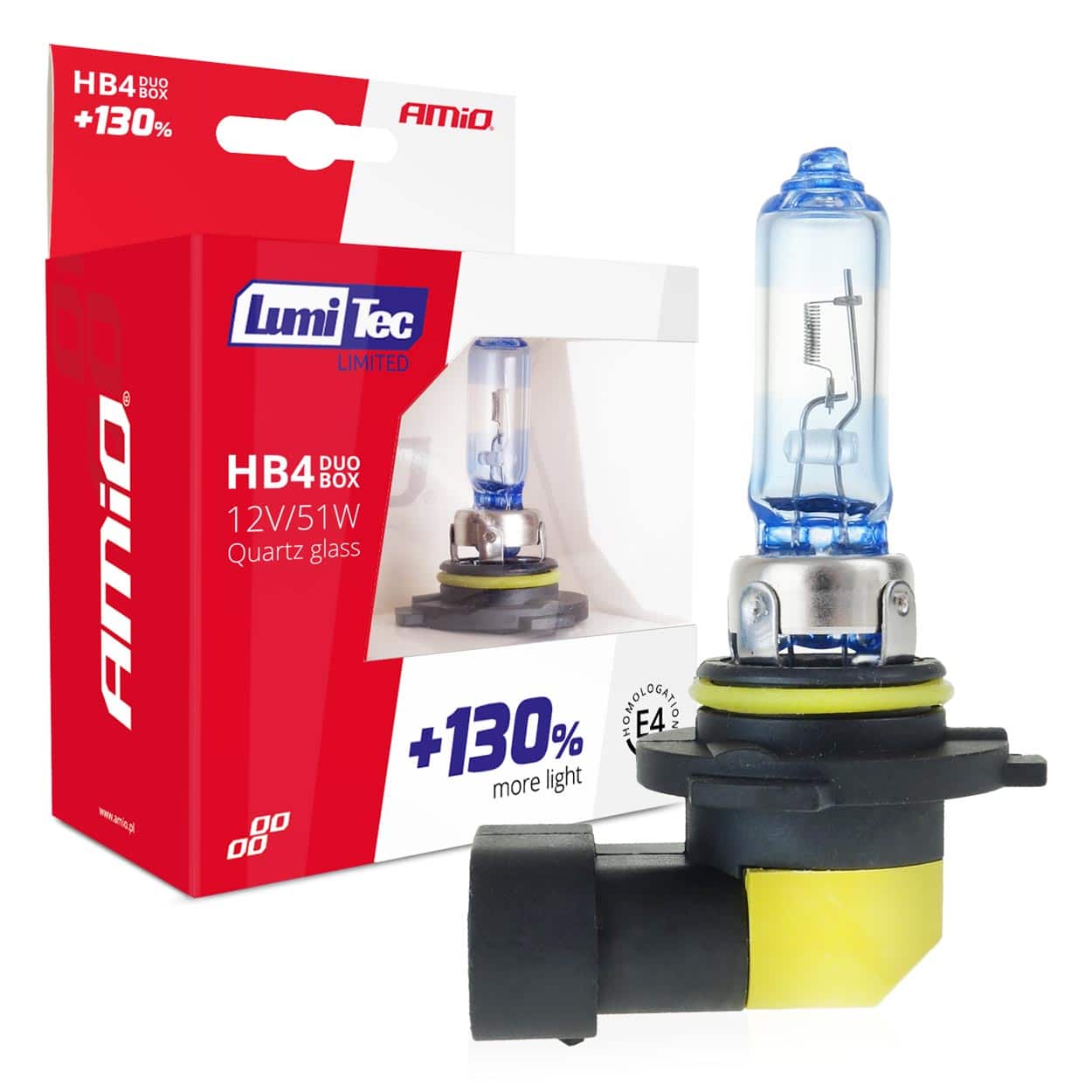 Halogénový DUO blister (2ks) HB4 12V 51W sada LumiTec LIMITED +130%