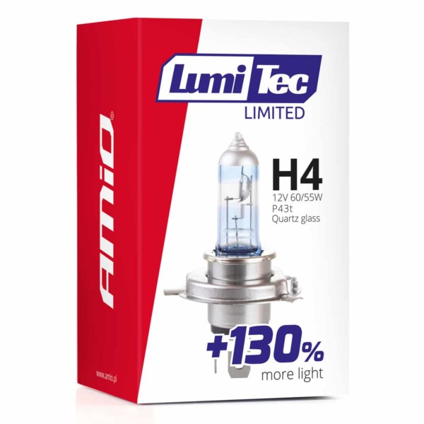 Halogénová žiarovka H4 12V 60/55W LumiTec Limited +130% – Obrázok 5