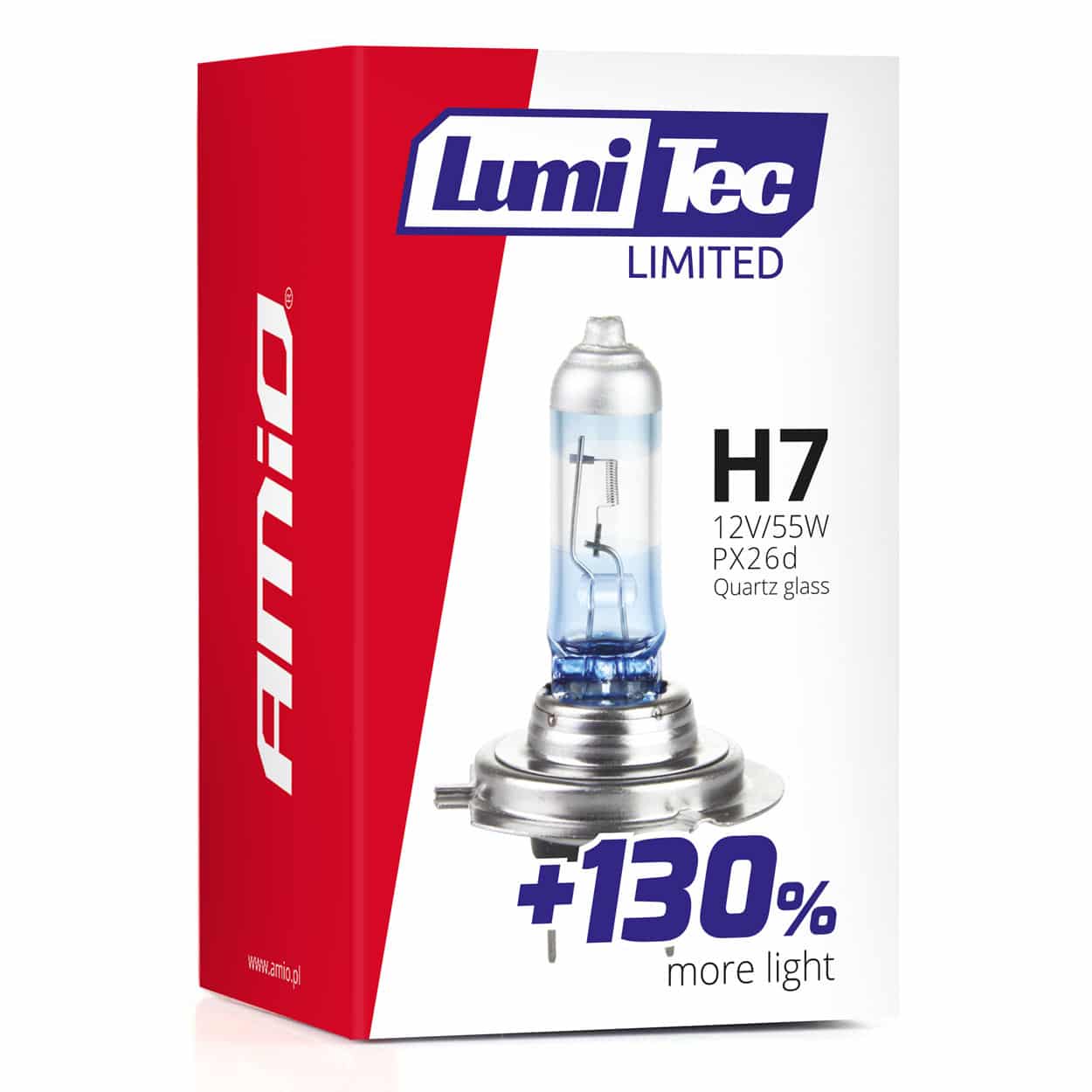 Halogénová žiarovka H7 12V 55W LumiTec LIMITED +130% – Obrázok 3