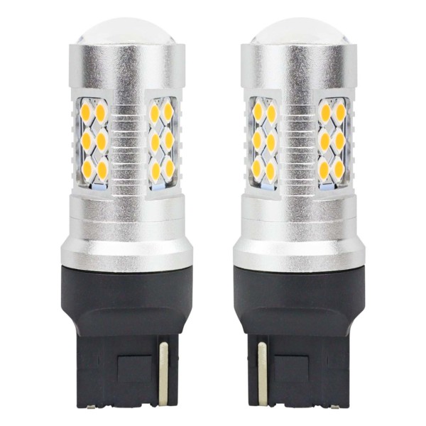 LED žiarovky CANBUS 3030 24SMD T20 7440 WY21W Oranžová 12V/24V