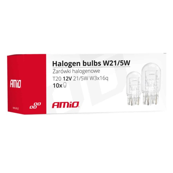 Halogénové žiarovky T20 W21/5W W3x16q 10ks – Obrázok 3