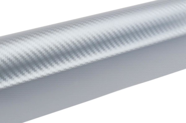 Karbónová fólia strieborná 3D 30cm x 150cm – Obrázok 2