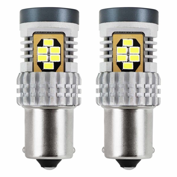 LED žiarovky CANBUS 3020 24SMD 1156 BA15S P21W R10W R5W White 12V/24V – Obrázok 2