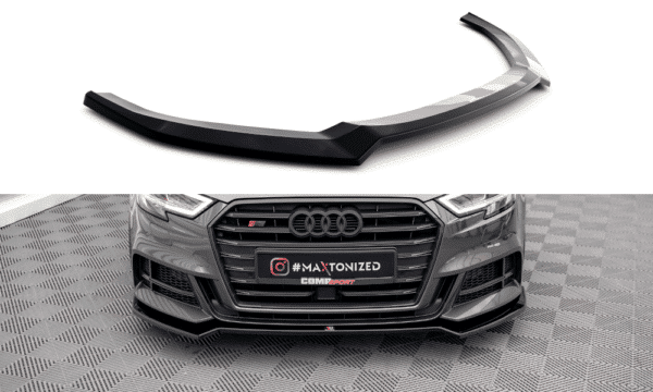 MAXTON DESIGN - Spoiler pod predný nárazník V.2 AUDI S3 SPORTBACK 8V FACELIFT