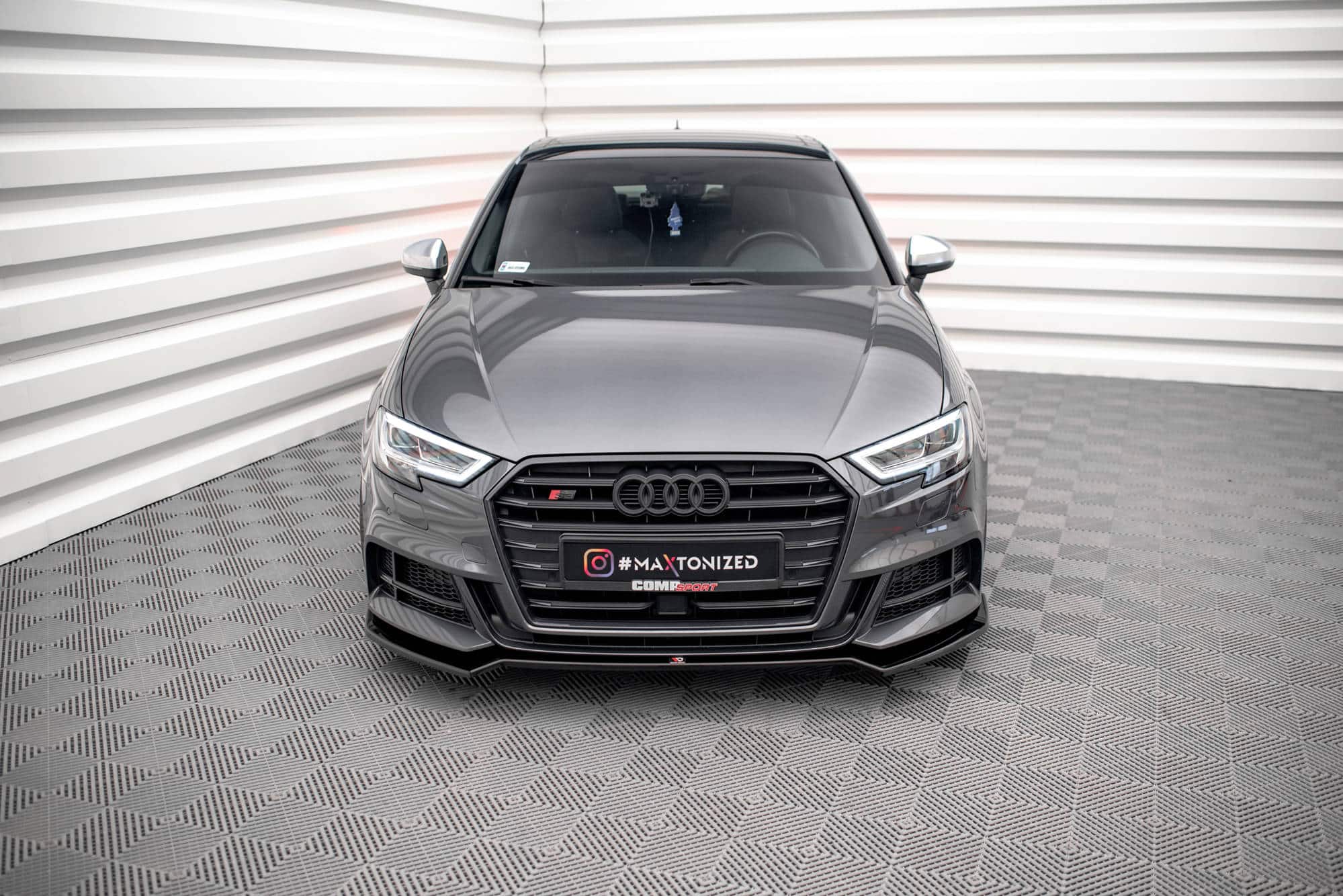 MAXTON DESIGN - Spoiler pod predný nárazník V.2 AUDI S3 SPORTBACK 8V FACELIFT – Obrázok 2