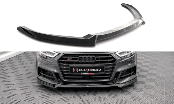 MAXTON DESIGN - Spoiler pod predný nárazník V.3 AUDI S3 SPORTBACK 8V FACELIFT