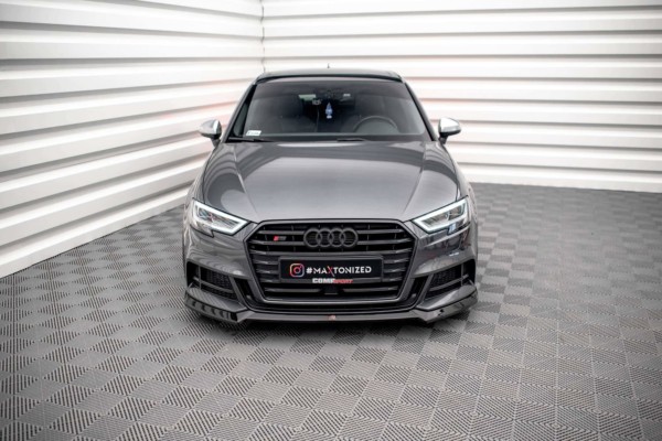 MAXTON DESIGN - Spoiler pod predný nárazník V.3 AUDI S3 SPORTBACK 8V FACELIFT – Obrázok 2