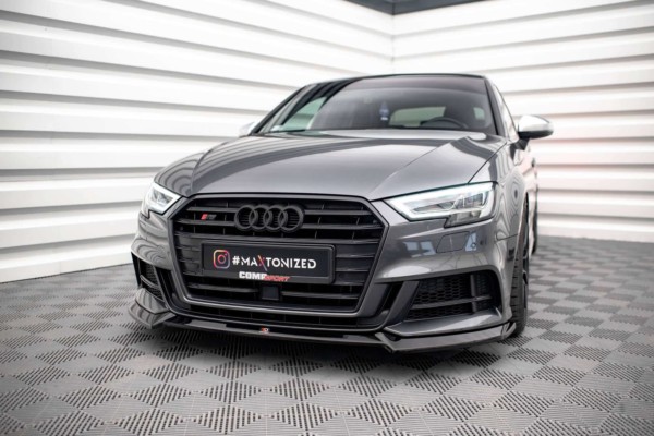 MAXTON DESIGN - Spoiler pod predný nárazník V.3 AUDI S3 SPORTBACK 8V FACELIFT – Obrázok 4