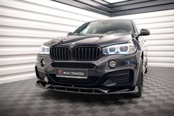 MAXTON DESIGN - Spoiler pod predný nárazník V.3 vhodné pre BMW X6 M-PACK F16 – Obrázok 4