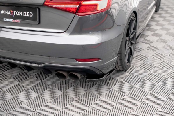 MAXTON DESIGN - Bočné difúzory zadného nárazníka AUDI S3 SPORTBACK 8V FACELIFT – Obrázok 2