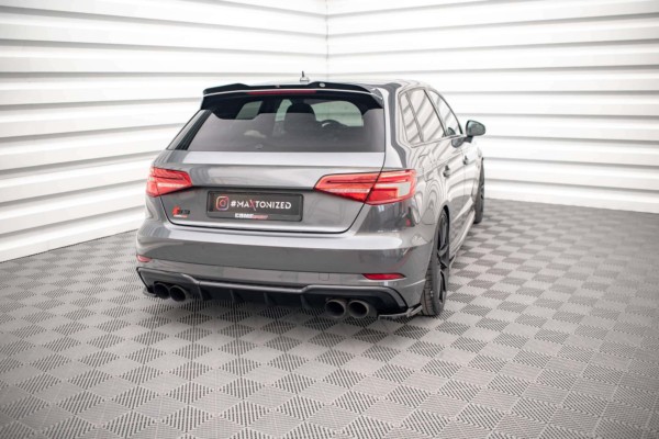 MAXTON DESIGN - Bočné difúzory zadného nárazníka AUDI S3 SPORTBACK 8V FACELIFT – Obrázok 5