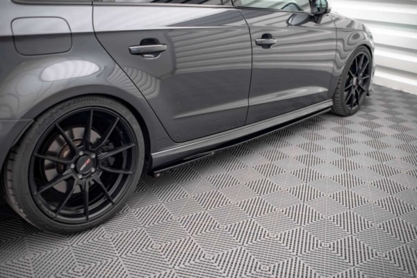 MAXTON DESIGN - Lišty pod bočné prahy  AUDI S3 SPORTBACK 8V FACELIFT – Obrázok 3