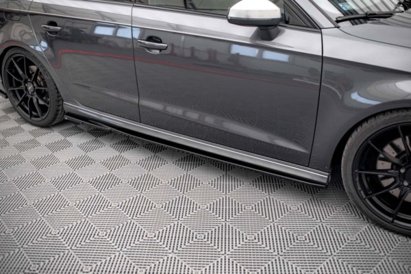 MAXTON DESIGN - Lišty pod bočné prahy  AUDI S3 SPORTBACK 8V FACELIFT – Obrázok 4