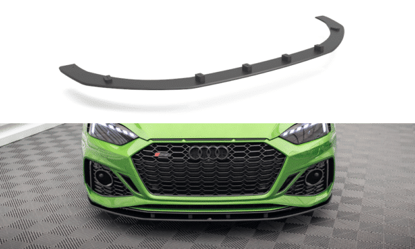 MAXTON DESIGN - STREET PRO Spoiler pod predný nárazník AUDI RS5 F5 Facelift , Čierny plast