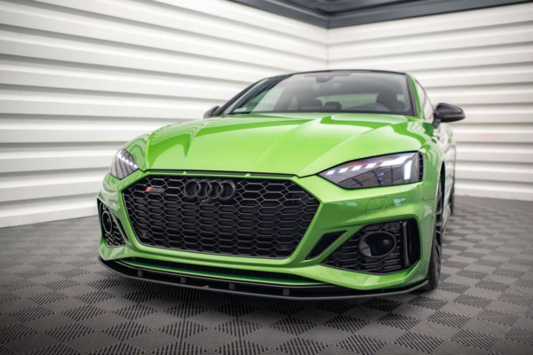 MAXTON DESIGN - STREET PRO Spoiler pod predný nárazník AUDI RS5 F5 Facelift , Čierny plast – Obrázok 5