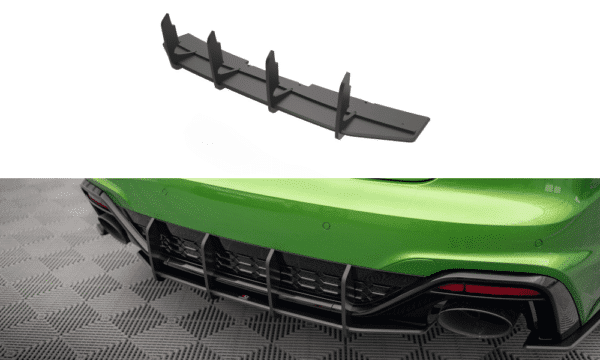 MAXTON DESIGN -STREET PRO Difúzor zadného nárazníka AUDI RS5 F5 Facelift , Čierny plast