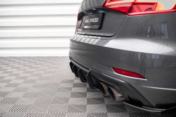 MAXTON DESIGN -STREET PRO Difúzor zadného náraznika AUDI S3 SPORTBACK 8V FACELIFT – Obrázok 3