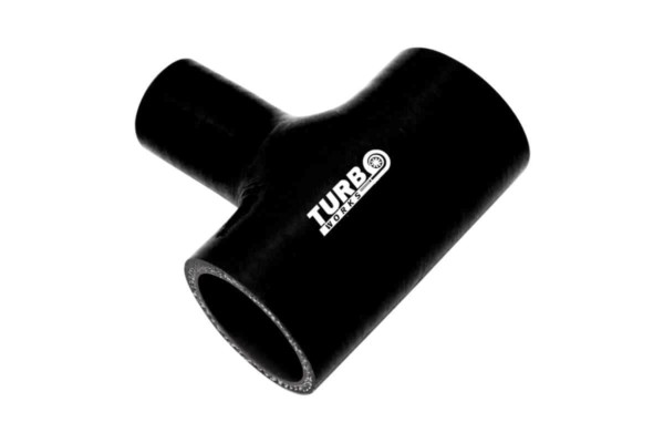 Silikónová hadica T-spojka TurboWorks Čierna 57-15mm